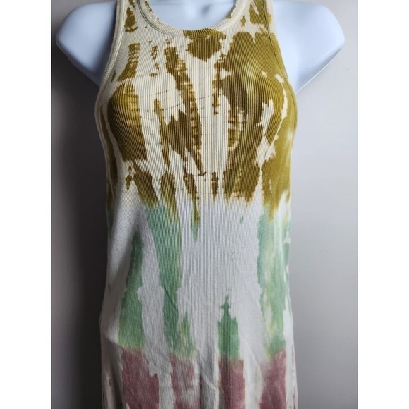 Young Fabulous and Broke tie dye Robbie stretch ribbed Midi dress sz s boho - Picture 3 of 9
